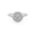 9K White Gold Diamond Cluster Ring