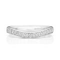 18K White Gold 0.34ct Diamond Set Shaped Eternity Ring