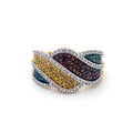 9K Yellow Gold Crossover Cocktail Band