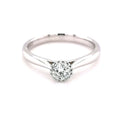 9K White Gold 0.33ct Solitaire Ring