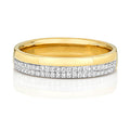 9ct Yellow Gold Diamond Set Wedding Band