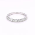 9ct White Gold 0.50ct Diamond Set Half Eternity Ring