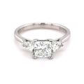 Platinum 1.33ct Diamond Trilogy Style Ring