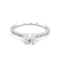 18ct White Gold Round Brilliant Cut 0.67ct Diamond Ring