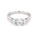Platinum Three Stone 0.77ct Diamond Ring