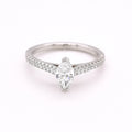 Platinum 0.50ct Marquise Cut Diamond ring