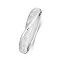 Platinum 0.13ct Diamond Crossover Twist Eternity Ring