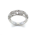 18K White Gold 0.23ct Diamond Filigree Ring