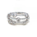 18K White Gold 1.13ct Diamond Bubble Ring