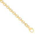 14ct Yellow Gold Hollow Round D/c Belcher 3.3mm Chain
