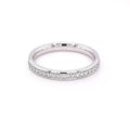 18K White Gold 0.20ct Diamond Set Half Eternity Ring