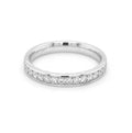 18K White Gold 0.39ct Diamond Set Half Eternity Ring