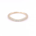 9ct Yellow Gold 0.22ct Diamond Set Shaped Eternity Ring