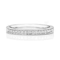 9K White Gold 0.18ct Diamond Half Eternity Ring