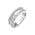 18ct Wg 1.50ct Baguette & Brilliant Diamond Ring