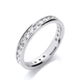 18ct Wg Channel Set Full Eternity 1.00ctw Diamond Ring