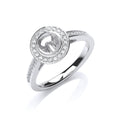 18ct White Gold 0.29ct & (0.50ct Centre) Semi-set Mount G/vs