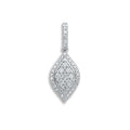 18ct White Gold 0.33ct Diamond Drop Pendant