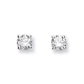 18ct White Gold 0.40ct Claw Set Diamond Stud Earrings