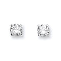 18ct White Gold 0.50ct Claw Set Diamond Stud Earrings