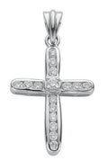 18ct White Gold 0.50ct Diamond Cross