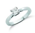 18ct White Gold 0.50ct Princess Cut Diamond Engagement Ring