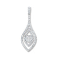18ct White Gold 0.60ct Diamond Drop Pendant (£2240)