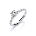 18ct White Gold 0.90ctw Certificated Engagement Ring M