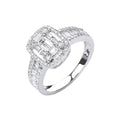 18ct White Gold 1.00ct G-vs Dress Ring
