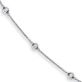 18ct White Gold 2.00ct Diamond By The Yard Necklace(36in/91cm)