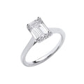 18ct White Gold 2.00ctw Emerald Cut Lab Grown Diamond Ring Igi Certified