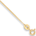 18ct Yellow Gold 0.9mm Curb Chain 18
