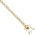 18ct Yellow Gold 2.00ct Diamond Tennis Bracelet