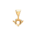 18ct Yellow Gold Pendant Mount 0.30-0.35ct