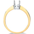18ct Yellow Gold Ring Mount 0.30-0.35ct
