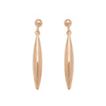 9K Rose Gold Drop Earrings