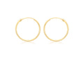 9ct Yellow Gold Sleeper Hoop Earrings
