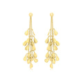 Leaf Loop and Drop Earrings