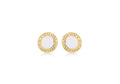 9ct Yellow Gold Greek Key Disc Studs