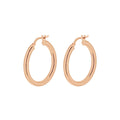 9K Rose Gold 25mm Creole Hoop Earrings