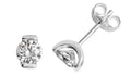 Sterling Silver CZ Stud Earrings