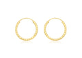 9ct Yellow Gold Mini Hoop Earrings