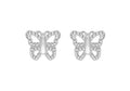 Sterling Silver Butterfly Studs