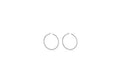 Sterling Silver Rhodium Plated Hoops