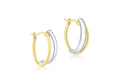 9ct Yellow Gold Huggie Drop Earrings