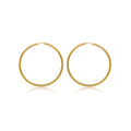 9K Yellow Gold 55mm Hoop Earrings