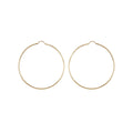 9K Yellow Gold 70mm Diamond Cut Hoop Earrings