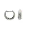9K White Gold Plain Huggies