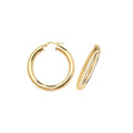 9K Yellow Gold 25mm Hoop Earrings