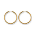 9K Yellow Gold 27mm Sleeper Hoop Earrings
